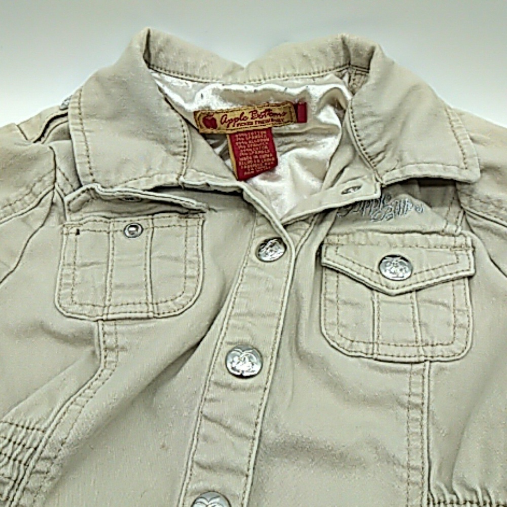 Apple Bottom Jeans baby jacket tan 10/11 XS - Picture 2 of 8